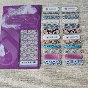Jamberry Snakeskin Nail Wraps & Floral &Geometric Nail Wraps Sample Pack.